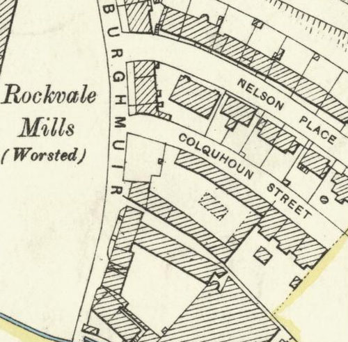 Map of 1896 showing the location of the St Ninian's Well Brewery