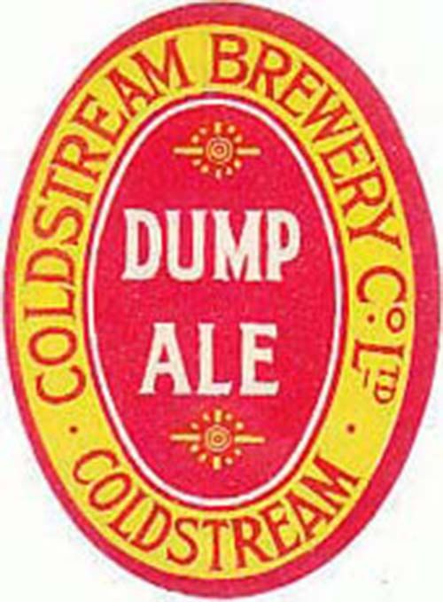<p>Beer bottle label for Coldstream Brewery Co Ltd's Dump Ale.</p>