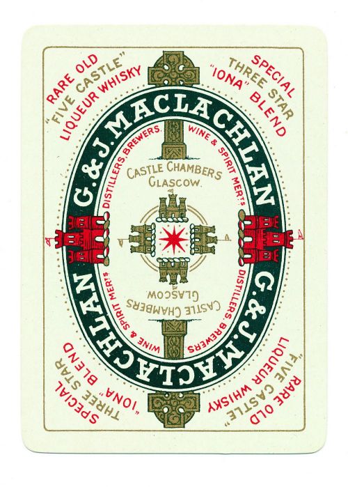 Playing card for G. & J. Maclachlan