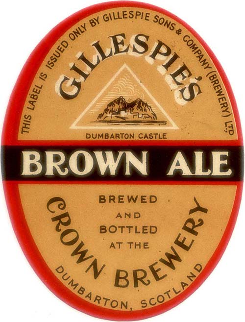 Label for Gillespie, Sons & Co (Brewers) Ltd's Brown Ale