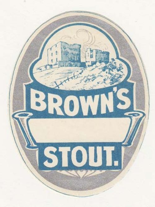 Label for J. & G. Brown's Stout