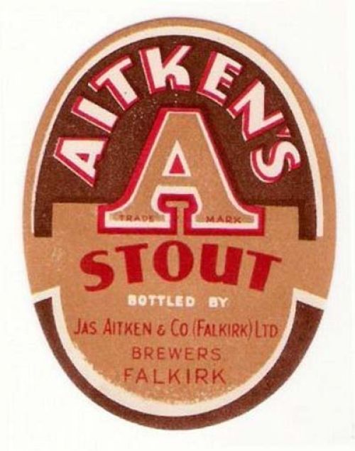 <p>A label for James Aitken & Co (Falkirk) Ltd's Stout.</p>