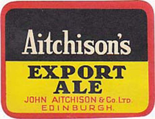 Label for John Aitchison & Co Ltd's Export Ale