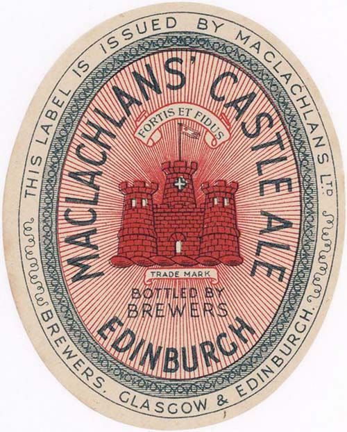 <p>A beer label for Maclachlan Ltd's Castle Ale.</p>