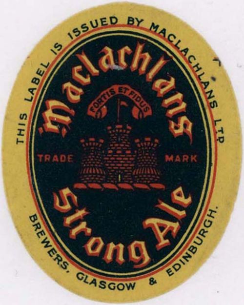 <p>A beer label  for Maclachlans Ltd's Strong Ale.</p>