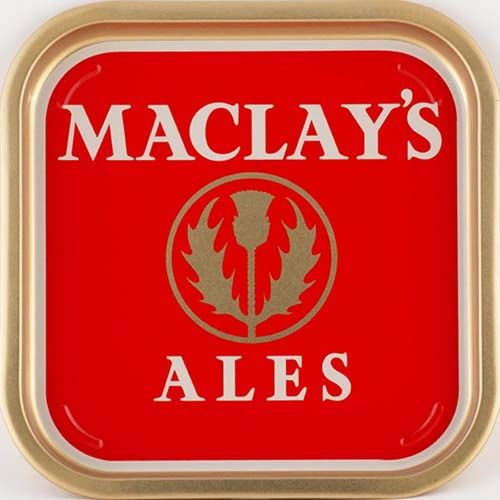 Tray promoting Maclay's Alloa Ales