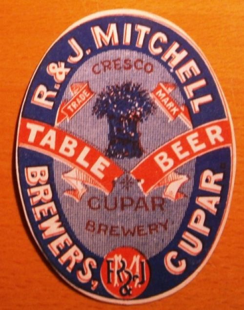 Label for R. and J. Mitchell